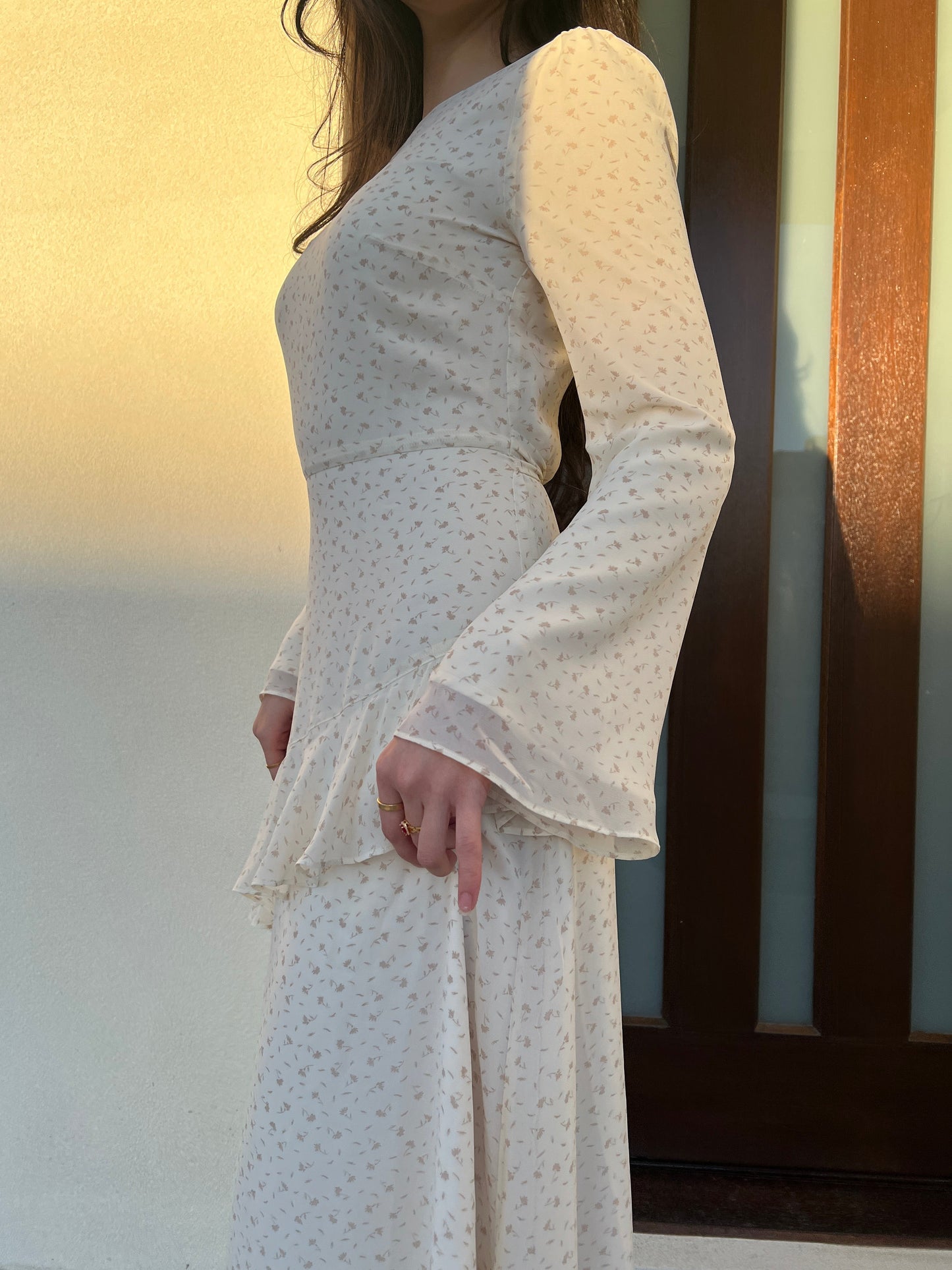 Peplum Ruffle Waist Dress