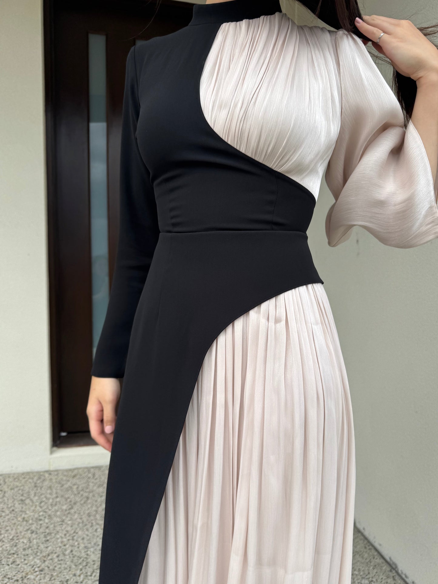 Midnight Contrast Dress