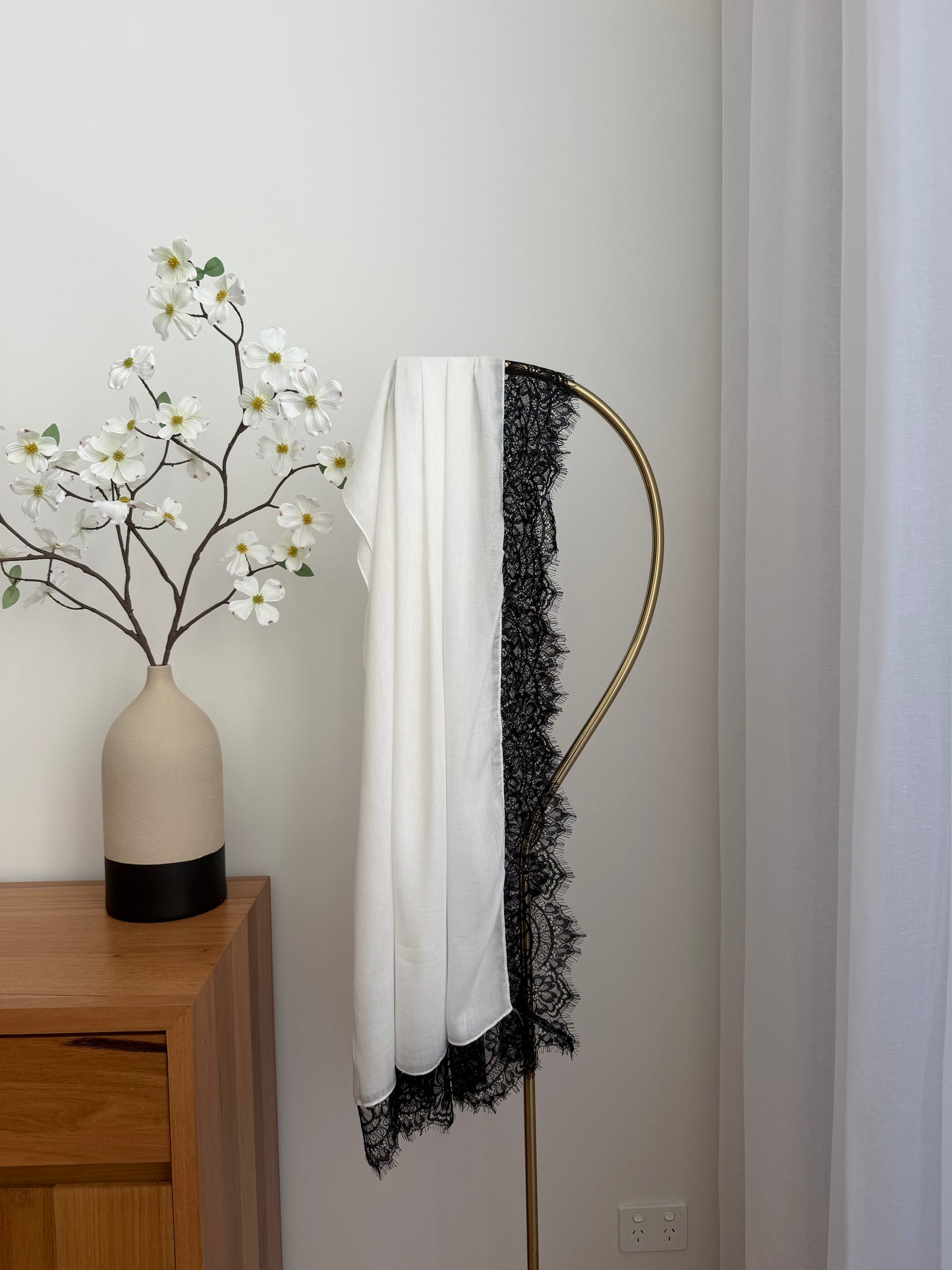 Ivory Contrast Lace