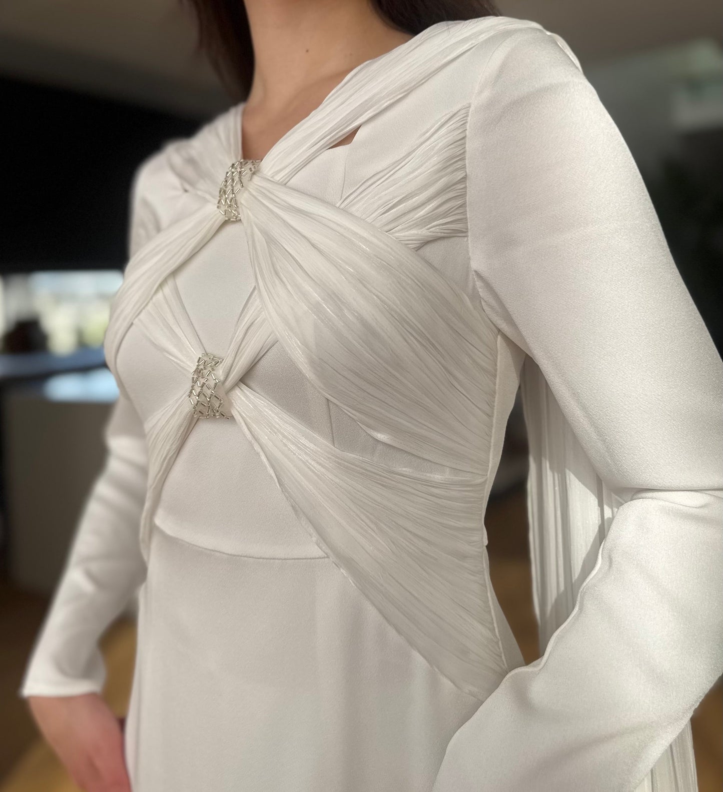 Cross-Over Cape Dress