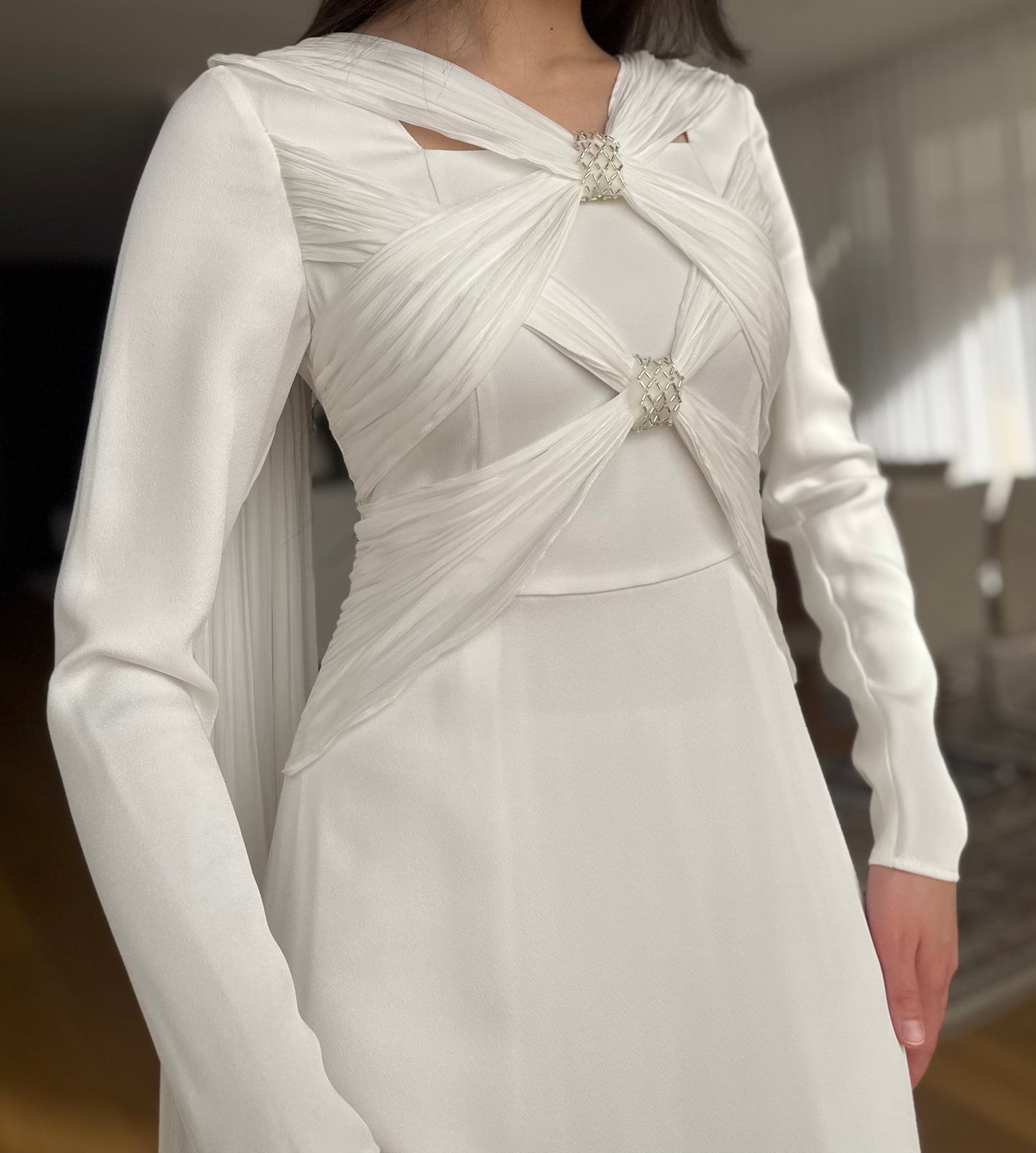 Cross-Over Cape Dress