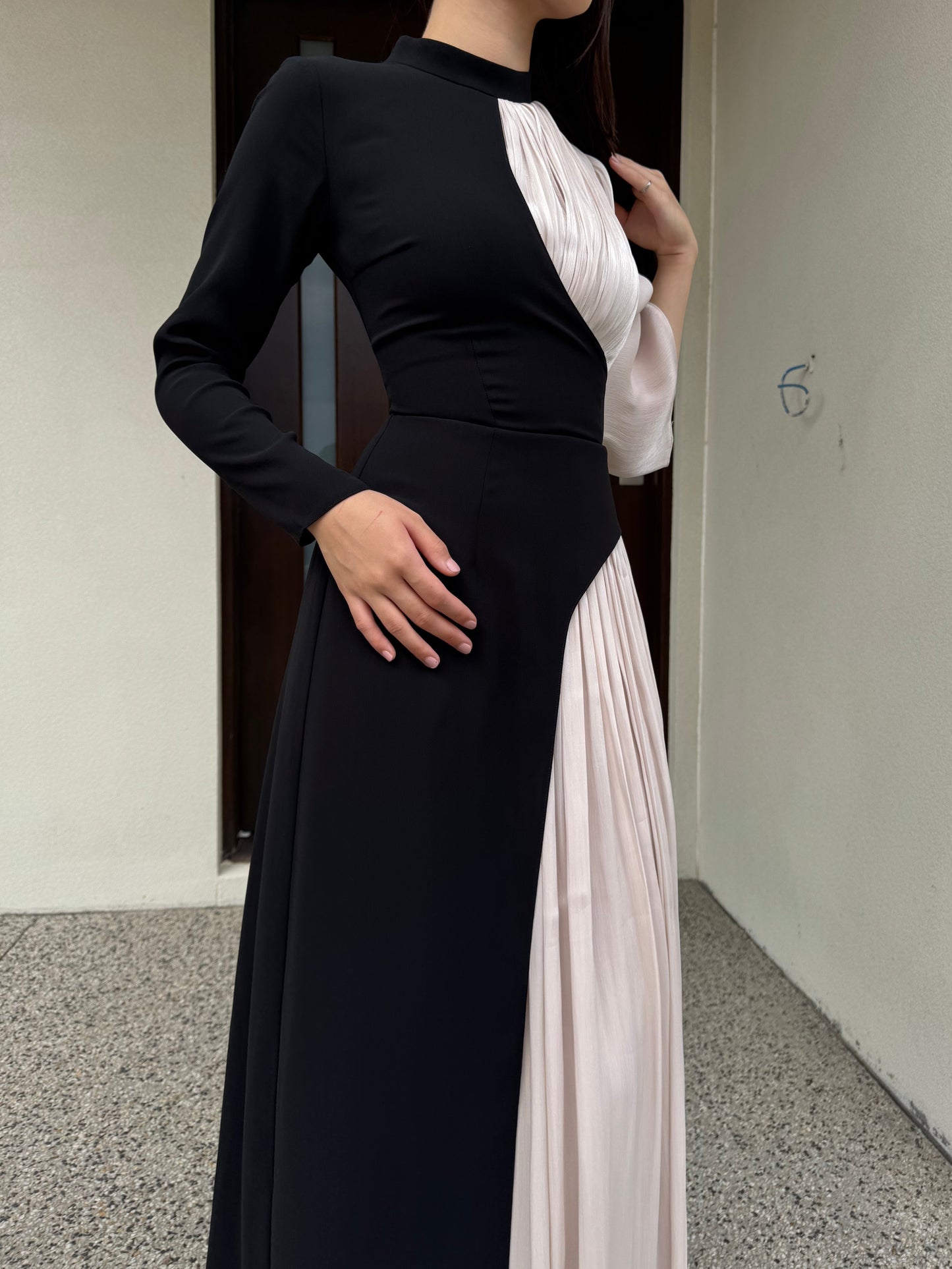 Midnight Contrast Dress