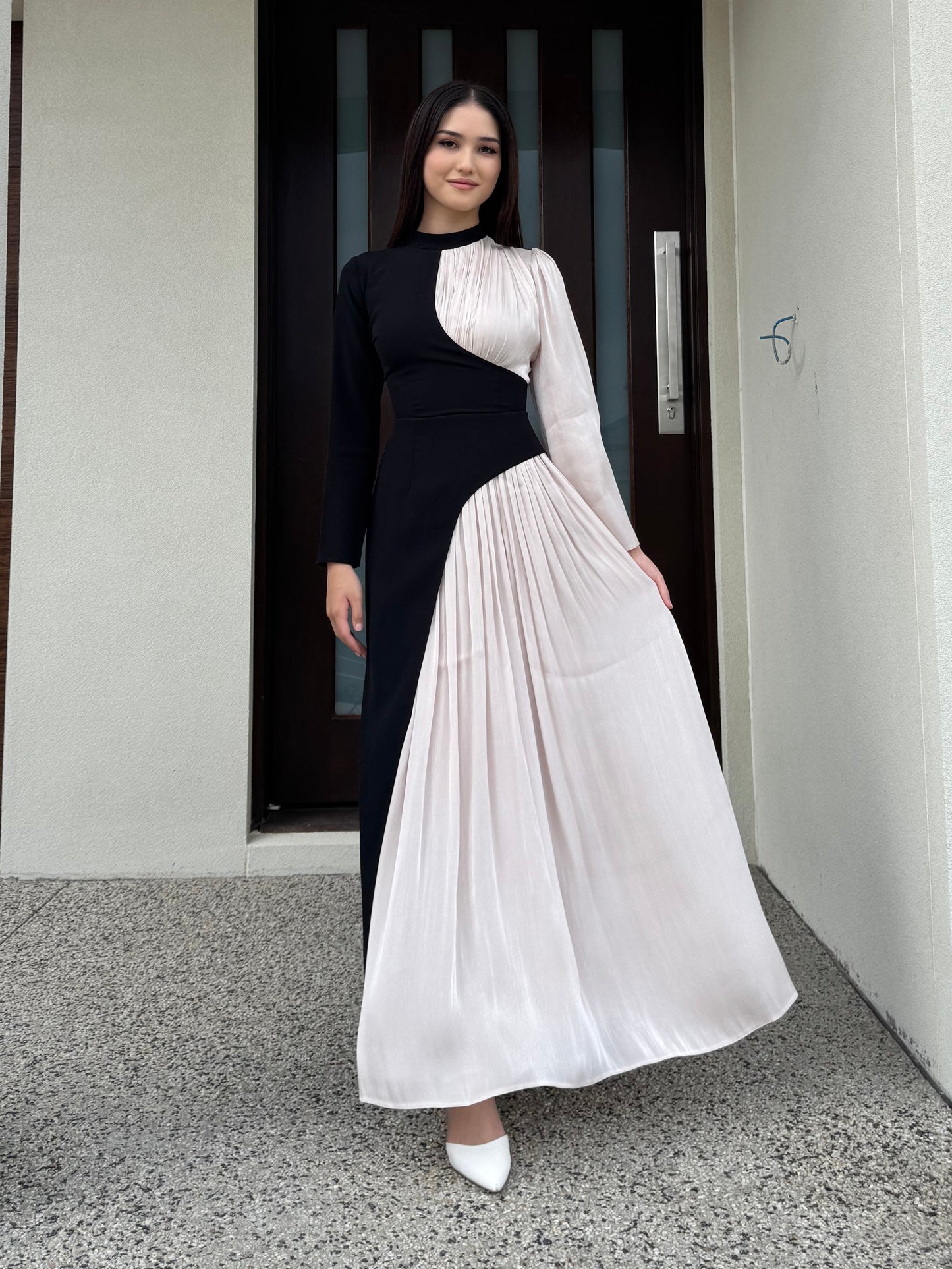 Midnight Contrast Dress