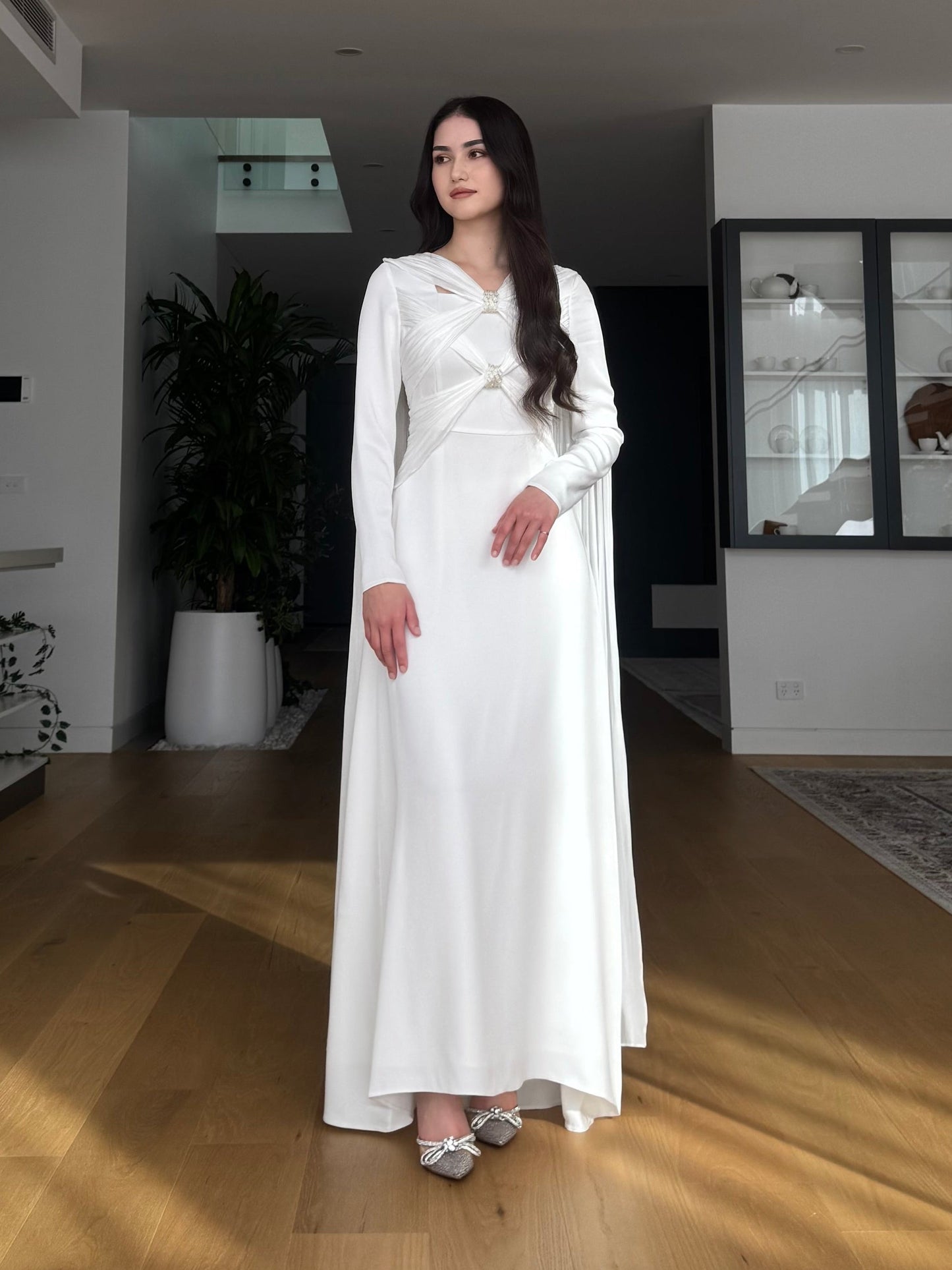 Cross-Over Cape Dress