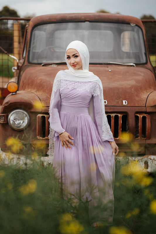 Draped Bell Sleeves Dress