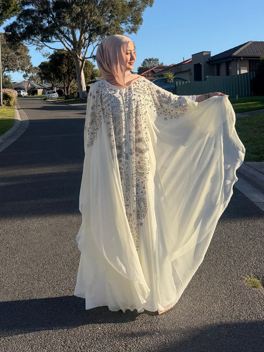 Ivory Embellished Cape
Kaftan