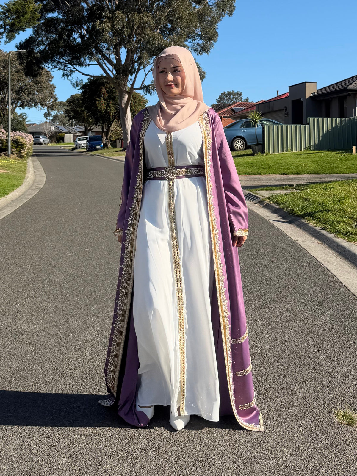 Plum Pearl Embellished
Kaftan