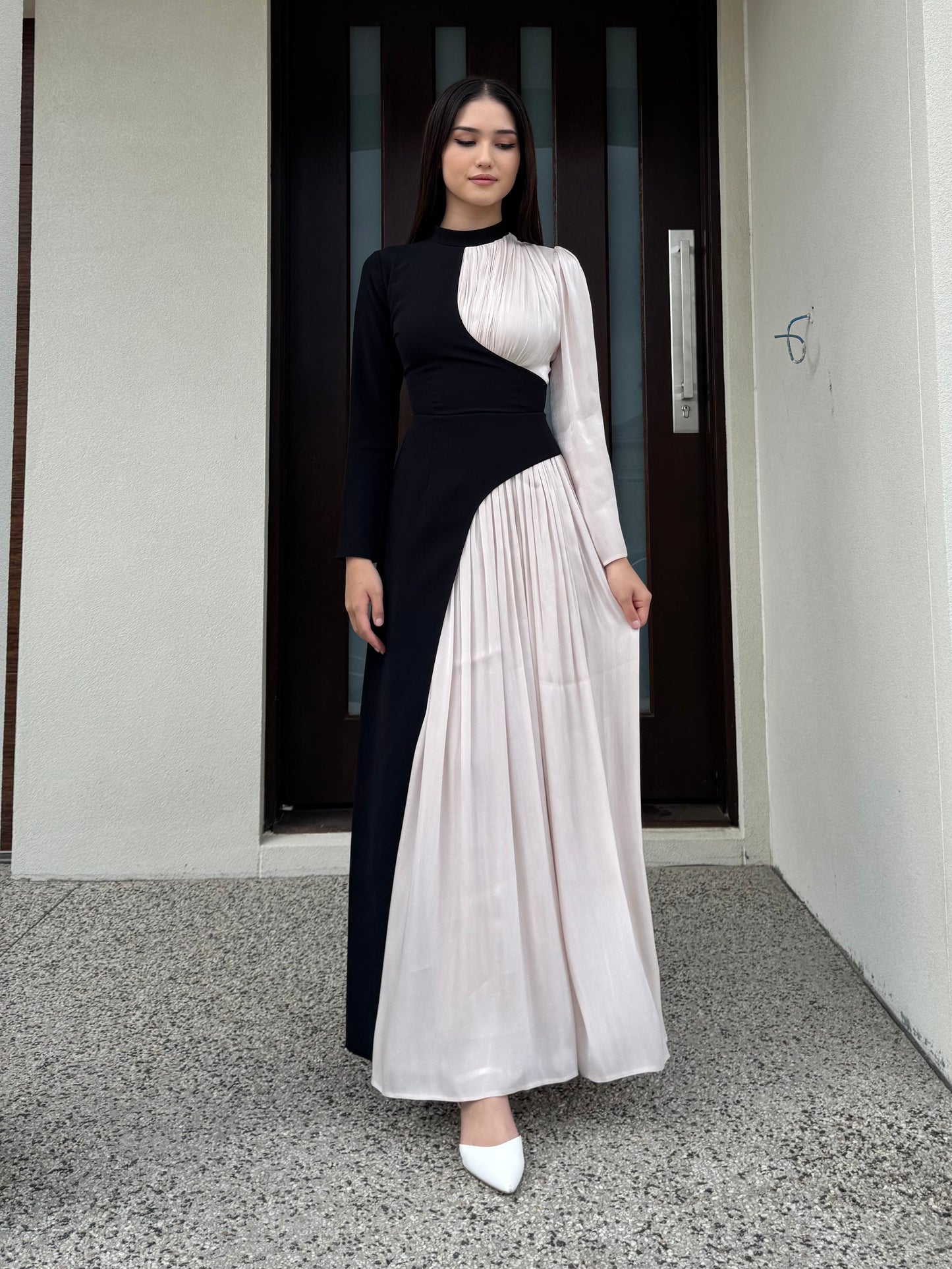 Midnight Contrast Dress