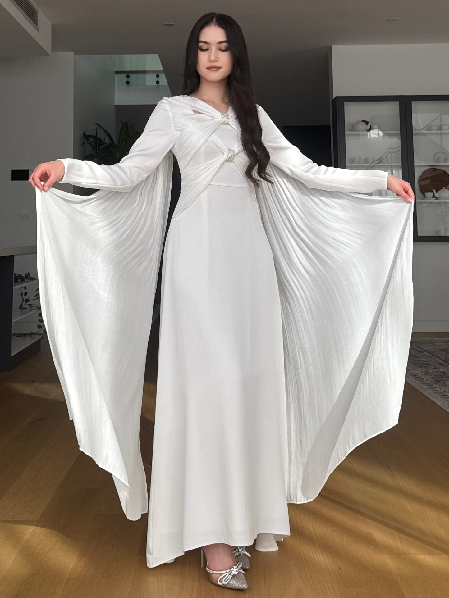Cross-Over Cape Dress