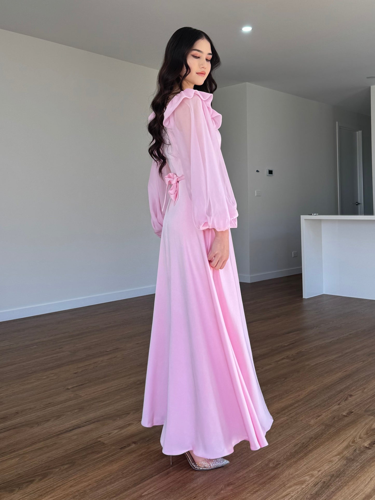 Ruffle Shoulder Detail Dress