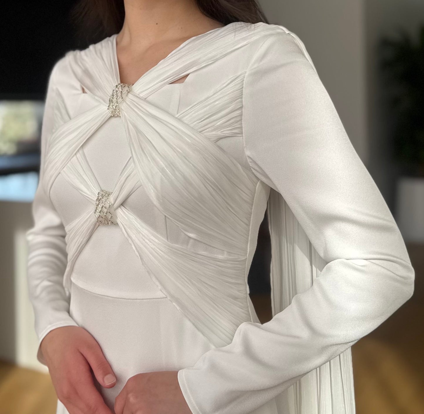 Cross-Over Cape Dress