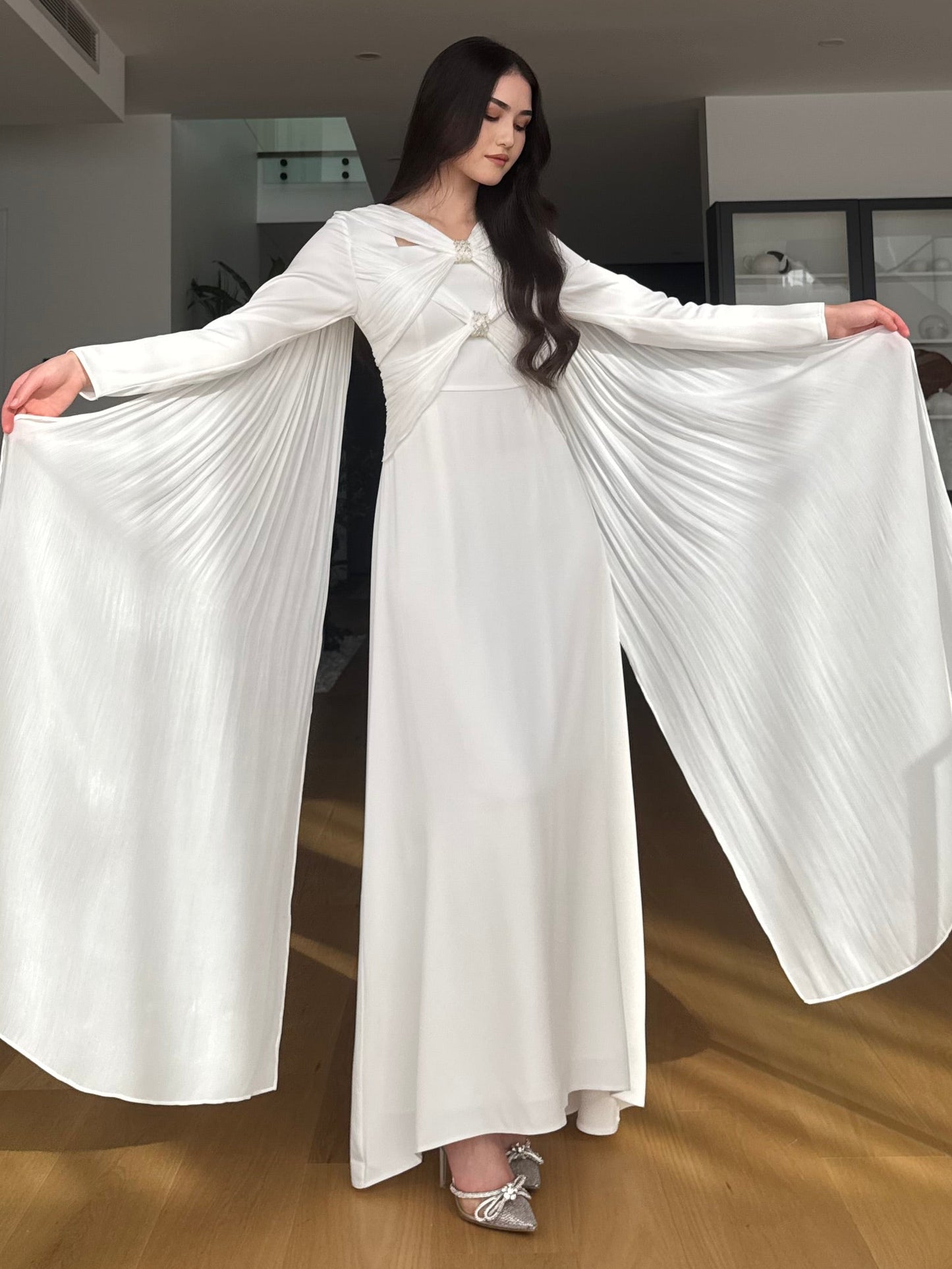 Cross-Over Cape Dress