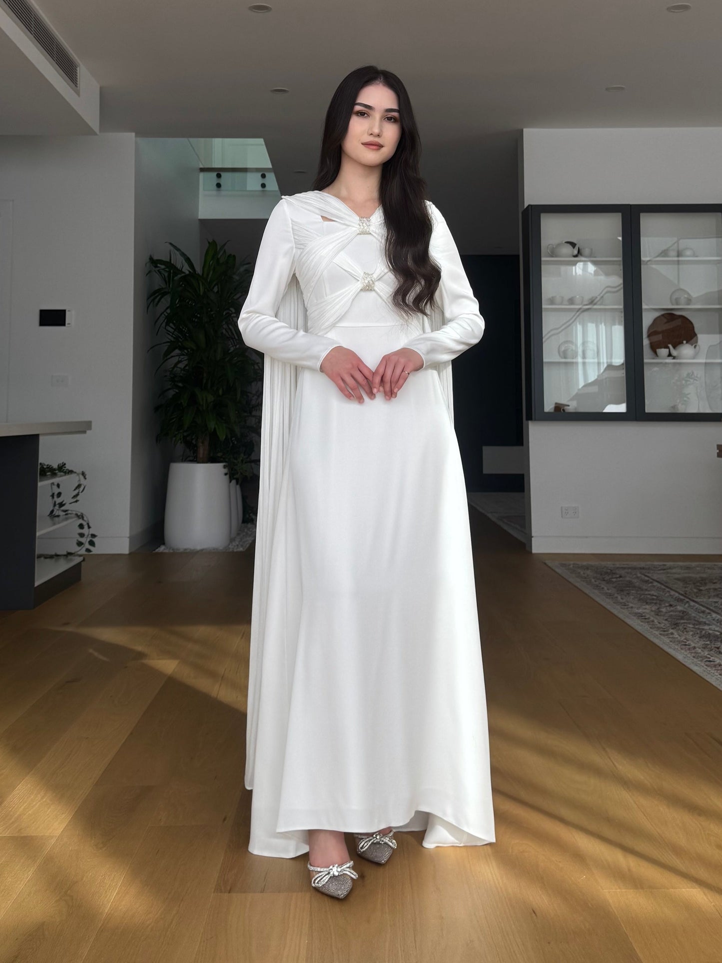 Cross-Over Cape Dress
