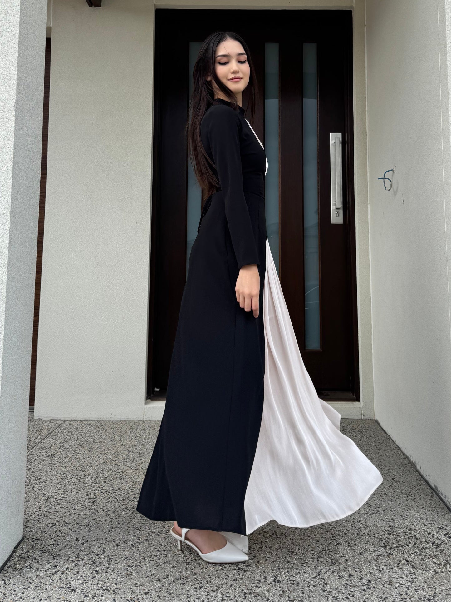 Midnight Contrast Dress