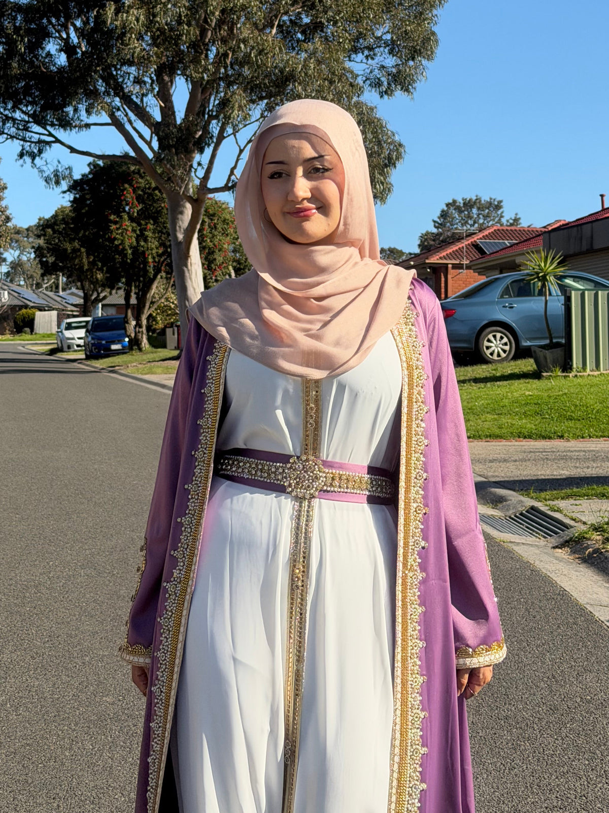Plum Pearl Embellished
Kaftan