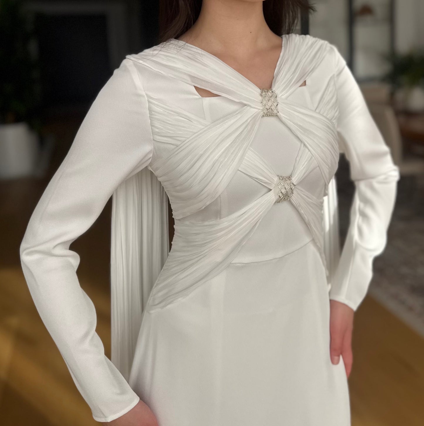 Cross-Over Cape Dress