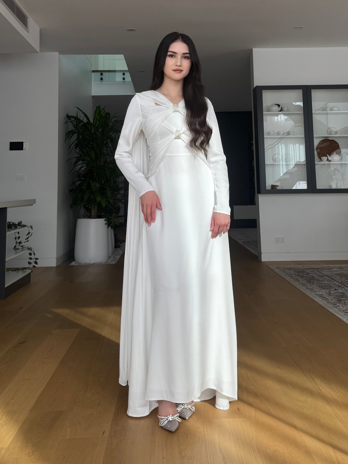 Cross-Over Cape Dress